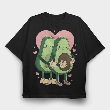 Avocados Love, Tricou Oversize Barbati (Unisex)