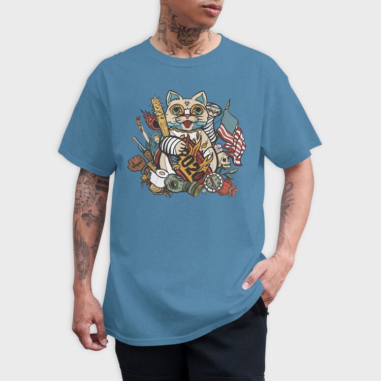 Cat Rebellion 2020, Tricou Barbati (Unisex)