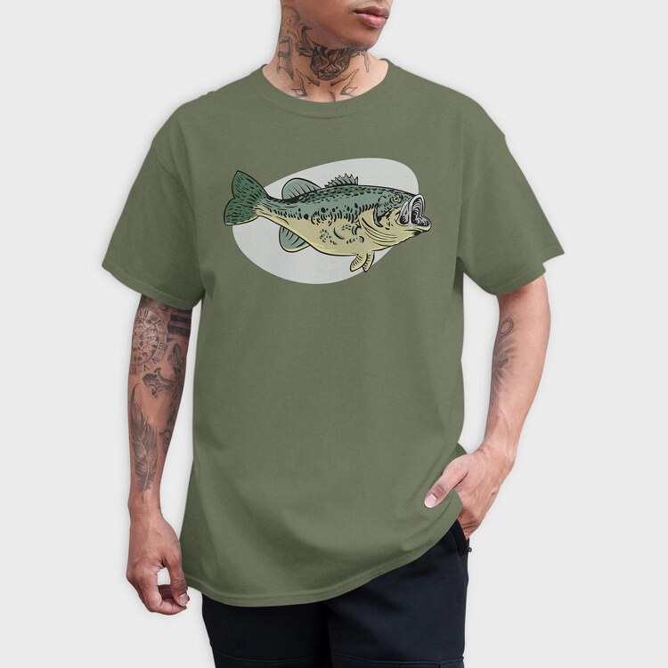 Bass Fish, Tricou Barbati (Unisex)