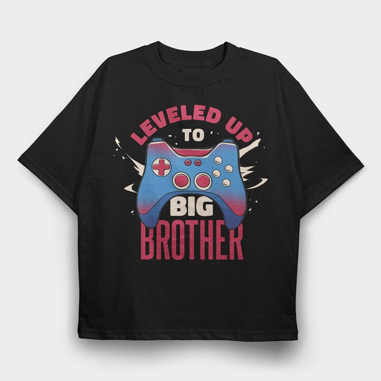 Leveled Up, Tricou Oversize Barbati (Unisex)