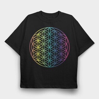 Life Flower, Tricou Oversize Barbati (Unisex)