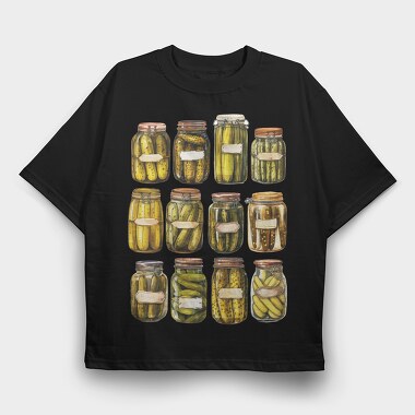 Pickle Pack, Tricou Oversize Barbati (Unisex)