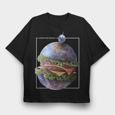 Looking for Paradise, Tricou Oversize Barbati (Unisex)