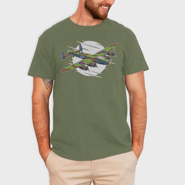 Lancaster Bomber, Tricou Barbati (Unisex)