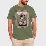 Helmeted Mona Lisa, Tricou Barbati (Unisex)