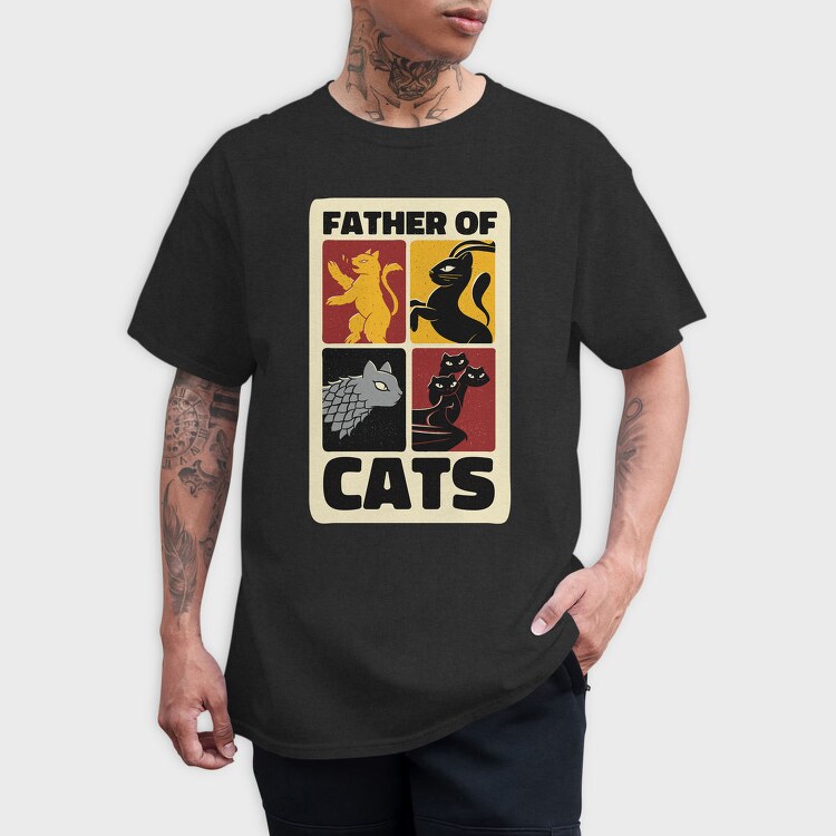 Catfather Of Cats, Tricou Barbati (Unisex)