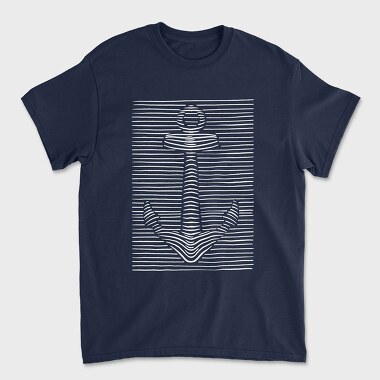 Tricou Barbati (Unisex), 3D Illusion Anchor