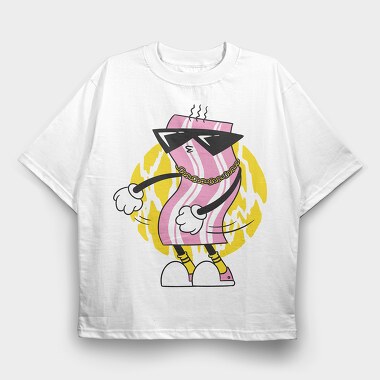 Bacon Floss, Tricou Oversize Barbati (Unisex)