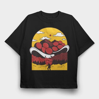 Mountain, Tricou Oversize Barbati (Unisex)