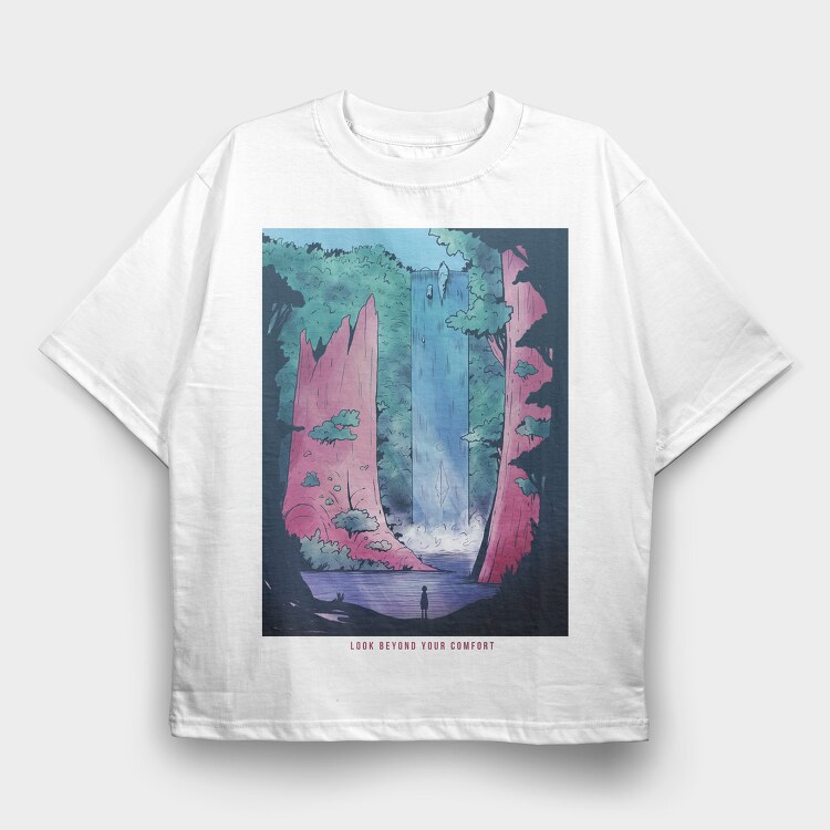 Fantasy Landscape 06, Tricou Oversize Barbati (Unisex)