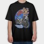 King Rose Rider, Tricou Oversize Barbati (Unisex)