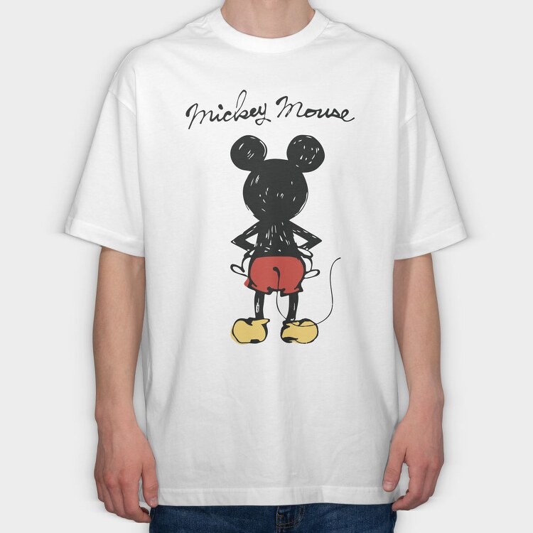 Mickeys Midnight Stroll, Tricou Oversize Barbati (Unisex)