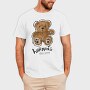 Teddy Warning Overload, Tricou Barbati (Unisex)